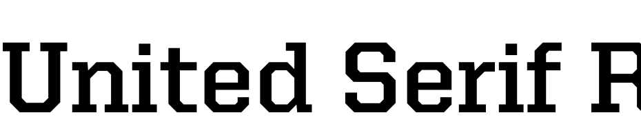 United Serif Reg Bold Yazı tipi ücretsiz indir